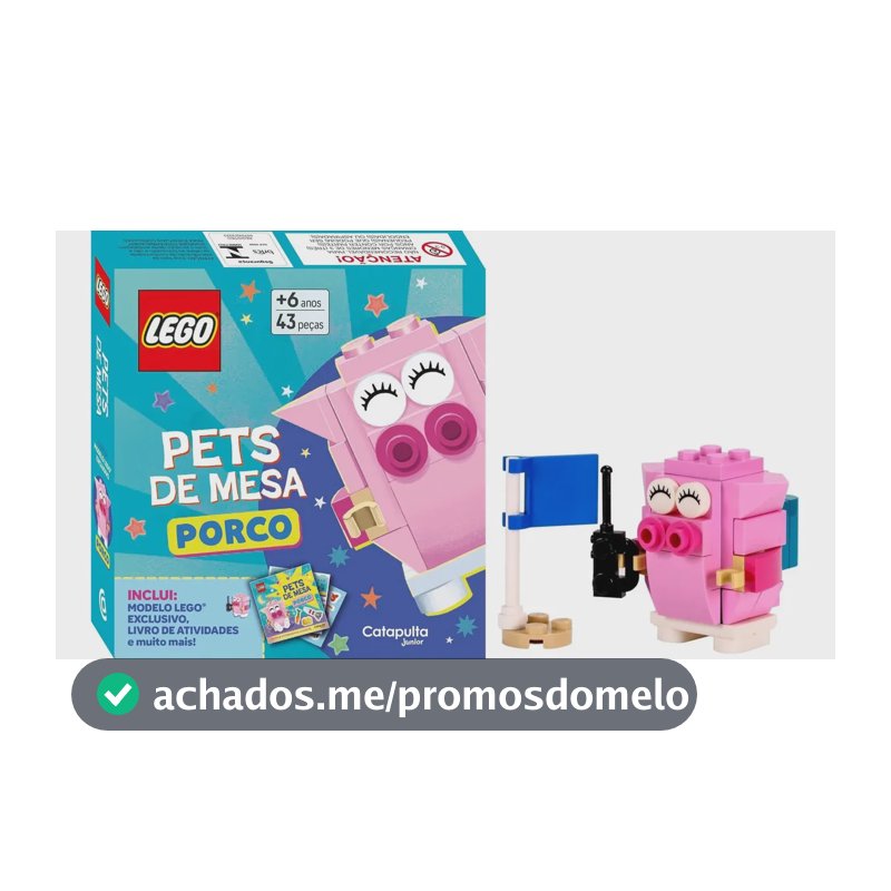LEGO books pets de mesa: Porco - Catapulta Editores LTDA. - Capa Mole