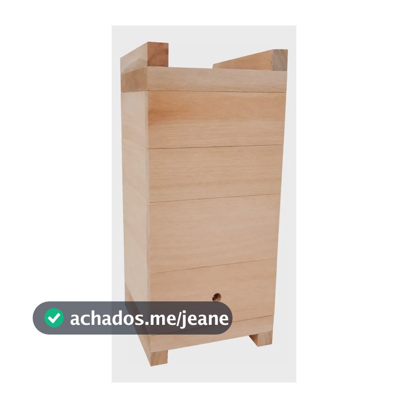 Caixa Impa Para Abelhas Sem Ferrão Eucalipto 12x12