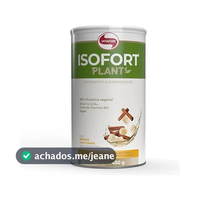 Isofort Plant Banana Com Canela 450g Vitafor