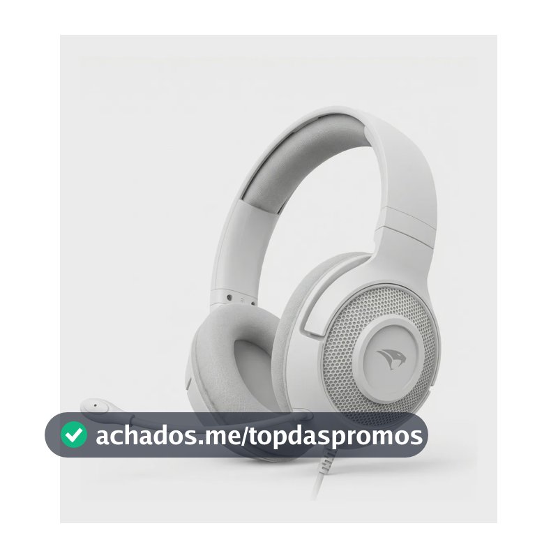 Headset Com Fio Viper Pro Creative Branco Vo401 Com Microfone Para Escritório Branco