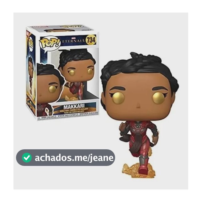 Boneco Funko Pop Marvel Eternals Makkari #734