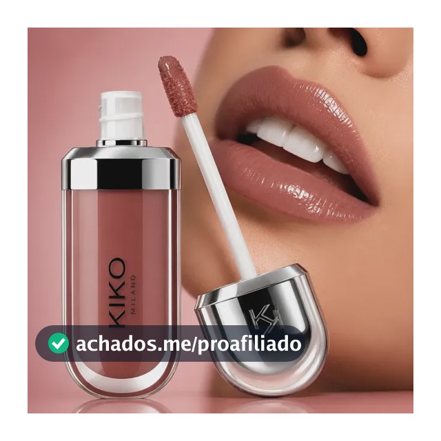 Gloss Kiko Milano 3d Hydra Lipgloss Cor 21 Brun Rose Hidrata 21 Brun Rose