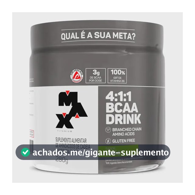 Bcaa 4:1:1 Drink (280g) - Max Titanium Sabor Limão