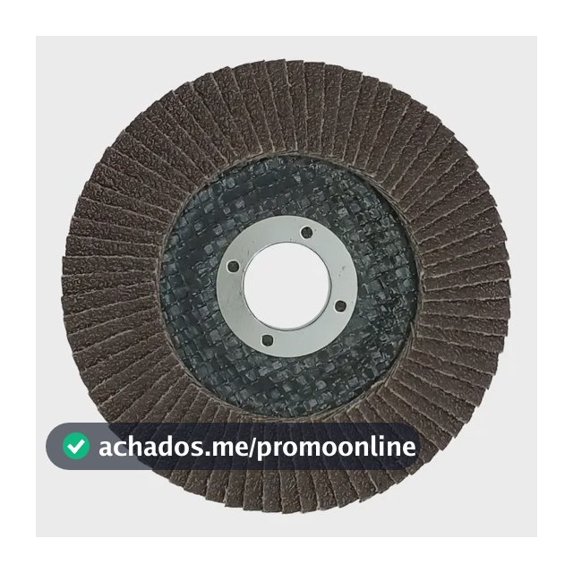 Kit 10 Disco Flap Desbaste Madeira/Aço 115mm Grão 80 Fertak