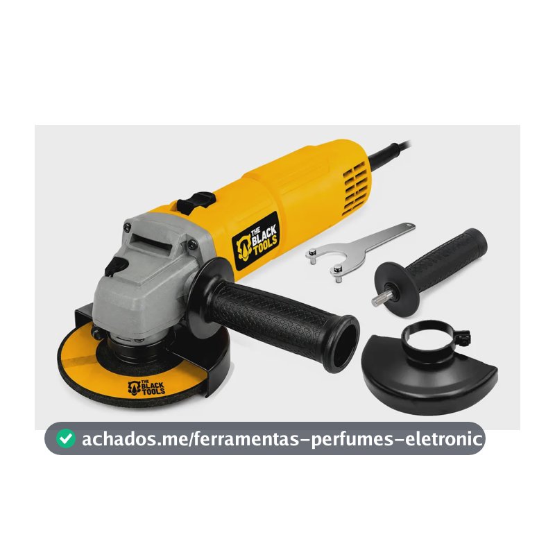 Esmerilhadeira Lixadeira Angular 780w 115mm 4.1/2 11000rpm Bta800 The Black Tools
