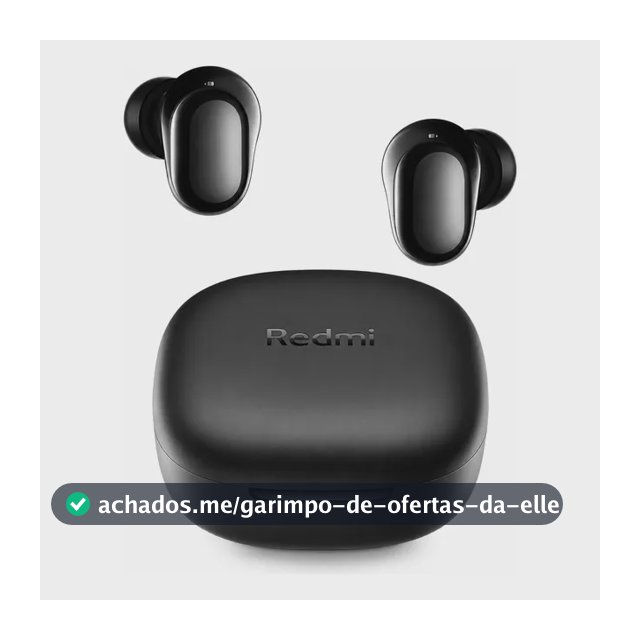 Fone De Ouvido Sem Fio Xiaomi Redmi Buds 6 Play Bluetooth5.4 Preto