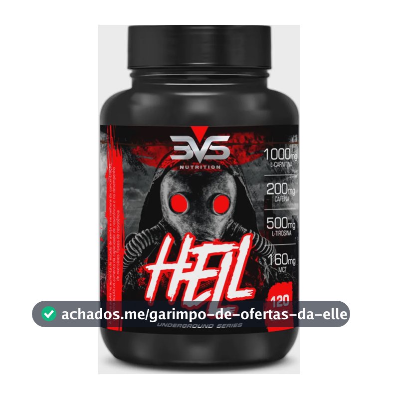 Termogênico Hell - Fórmula Exclusiva Contendo 7 Ingredientes Com Cafeína, L-carnitina, L-tirosina, Mct, Picolinato De Cromo E Vitaminas - 120 Cápsulas