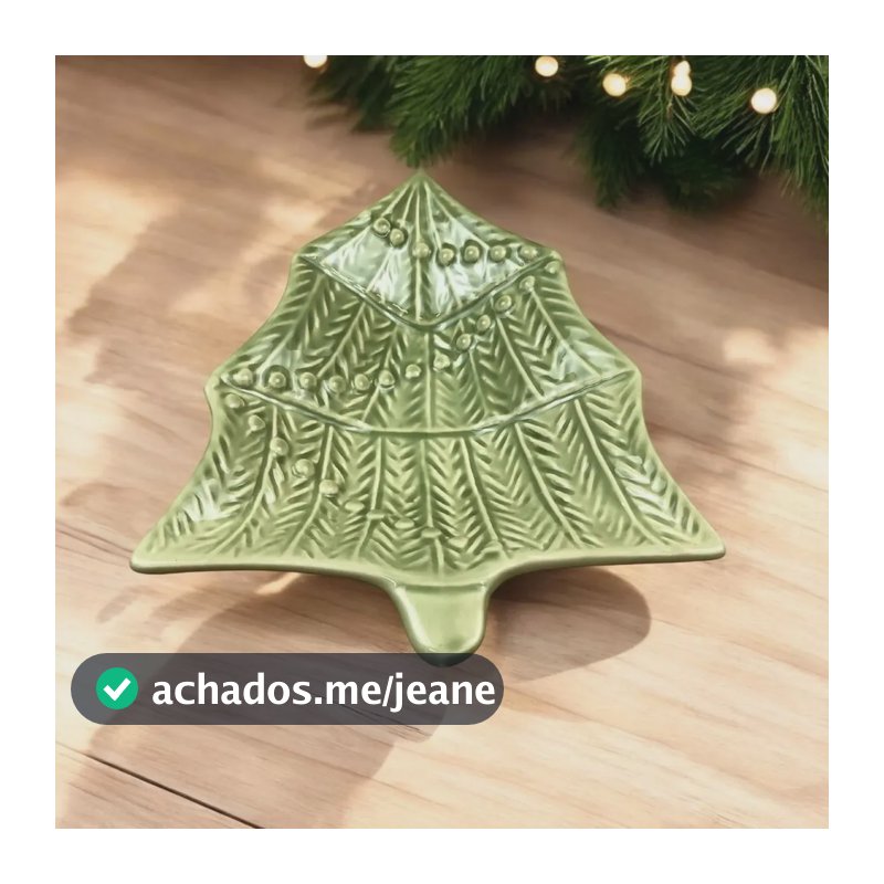 Travessa Arvore Natal Pequena Christmas Charm 1ª L Scalla  Verde