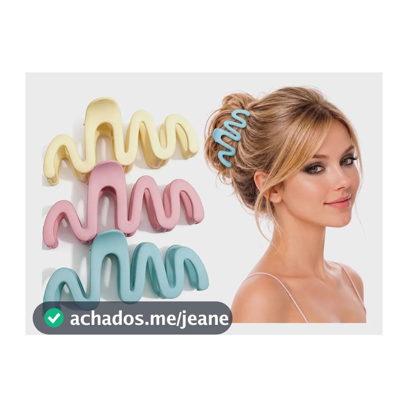 Piranha Presilha Hair Clip Grande Prendedor Garras De Cabelo Kit A