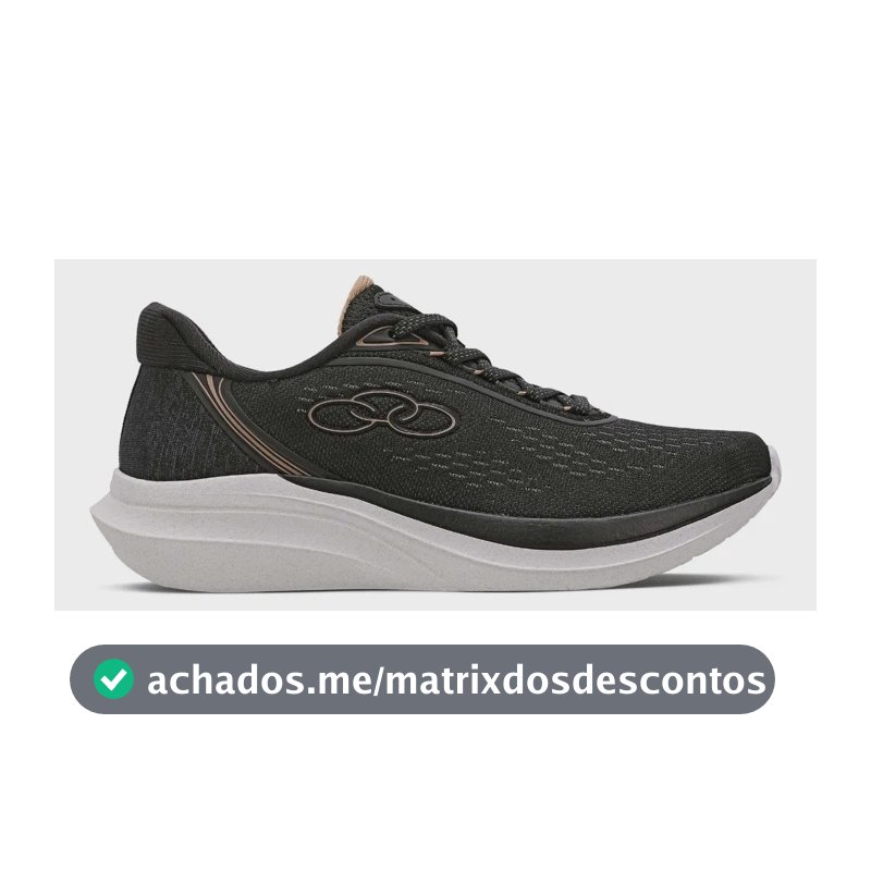 Tênis Feminino Role Olympikus Preto Liso 37 Br