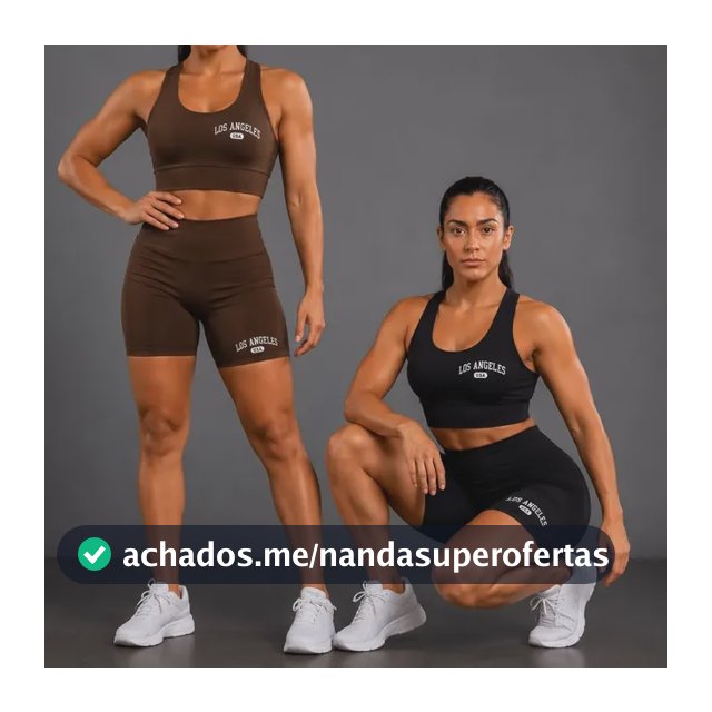 Kit 2 Conjunto Top E Shorts  Academia Los Angeles