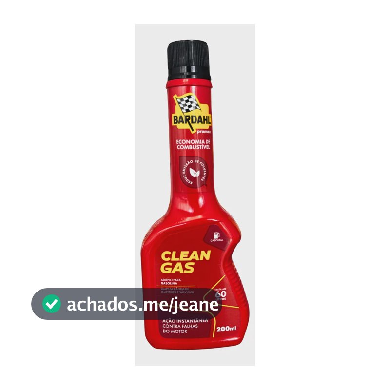 Aditivo Para Combustível Gasolina Bardahl Clean Gas 200ml