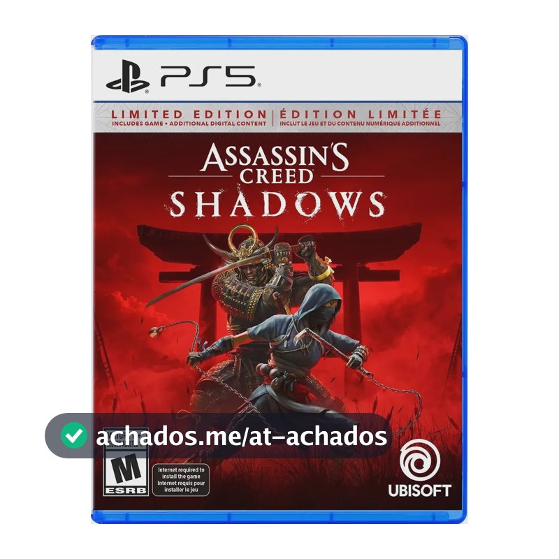 Jogo Assassins Creed Shadows Limited Edition Ps5 Midia Fisic