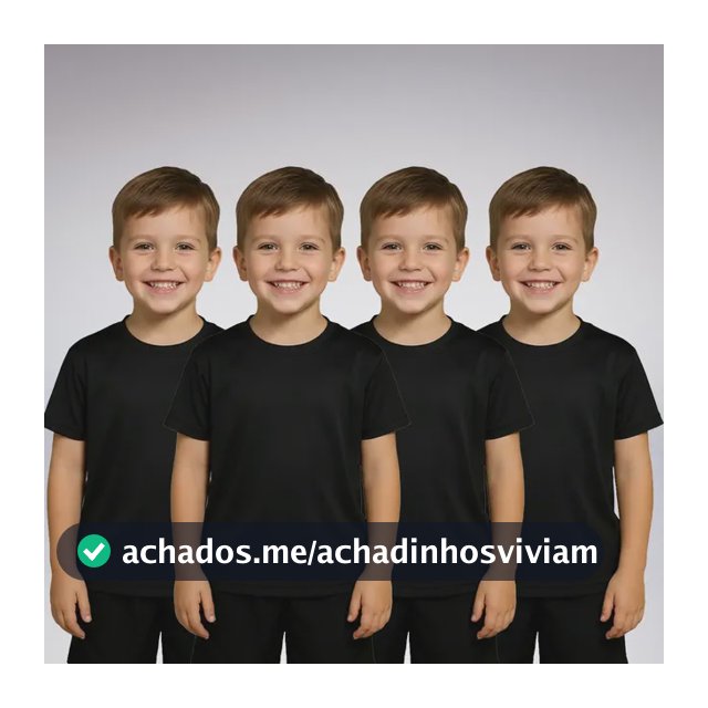 Kit 4 Camiseta Infantil Tech Fit Menino