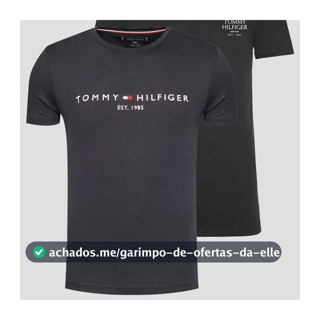 Kit Camisetas Tommy Hilfiger Core/stack Azul Marinho/preta Azul Marinho/preta S/p