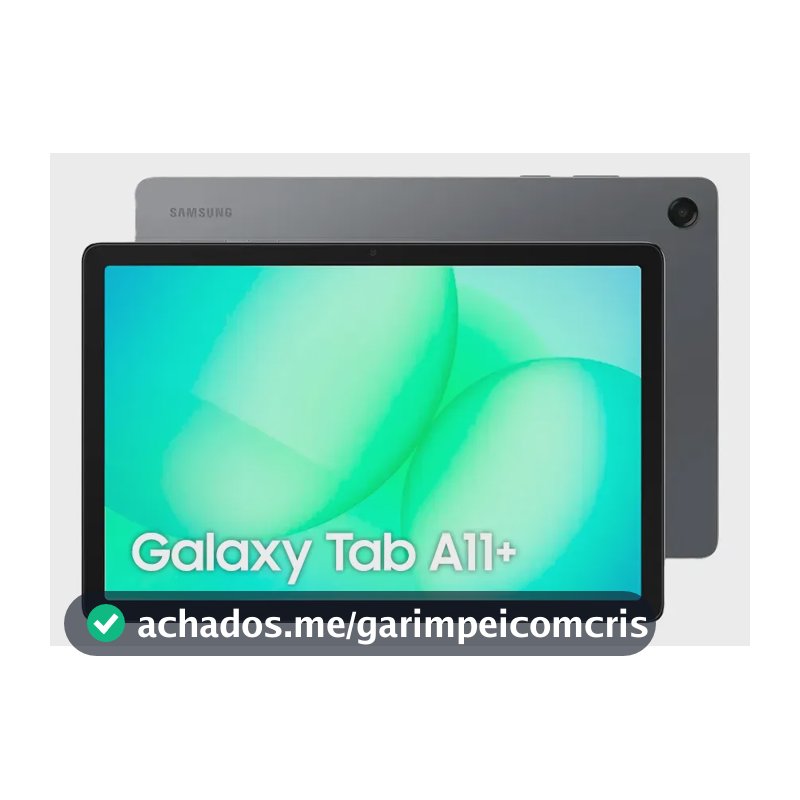 Tablet Samsung Galaxy Tab A11+, 128gb, 6gb Ram, Tela De 11 , Câmera Traseira 8mp, Wifi, Android 16 Cinza
