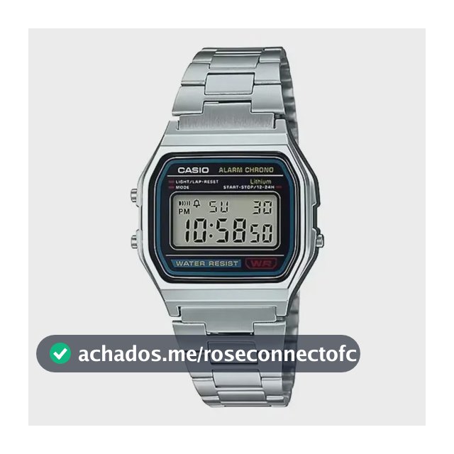 Relógio Casio Digital Vintage Prata Unissex Original Barato Prata