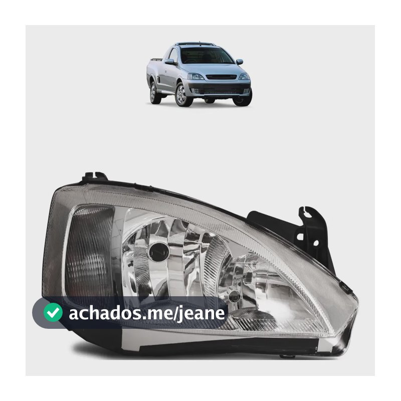 Farol Corsa Montana 03 04 05 06 07 08 09 10 11 12 Cromado