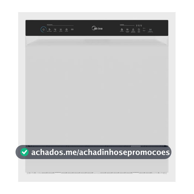 Lava Louças 8 Serviços Branco Touch Plus Midea