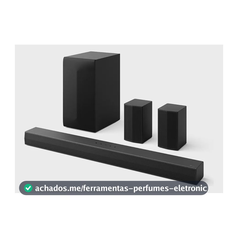 LG Soundbar S60tr 440w Rms, 5.1 Canais, Bluetooth 5.3, Dol Preto 120 Hz 127/220v