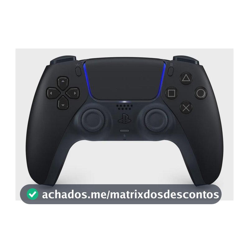 Controle Joystick Sem Fio Sony PlayStation 5 DualSense Midnight Black