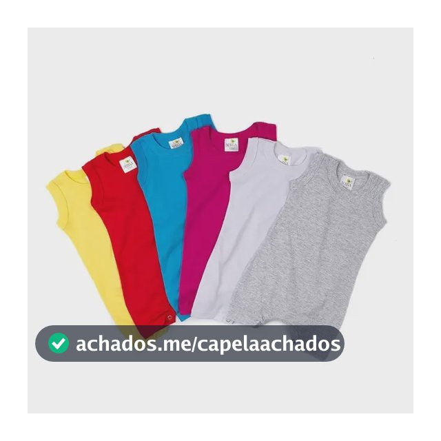Macacão Infantil Bebê 100% Algodão Menino/menina - Kit Com 8
