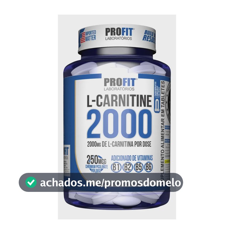 L-Cartinine 2000MG com 120Tabletes ProFit Laboratórios
