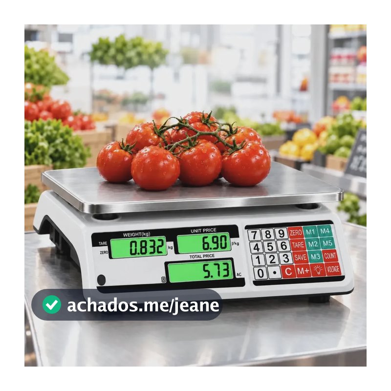 Balança Digital Eletrônica Comercial 40kg Precisão Comercio 127/220v Azul-turquesa