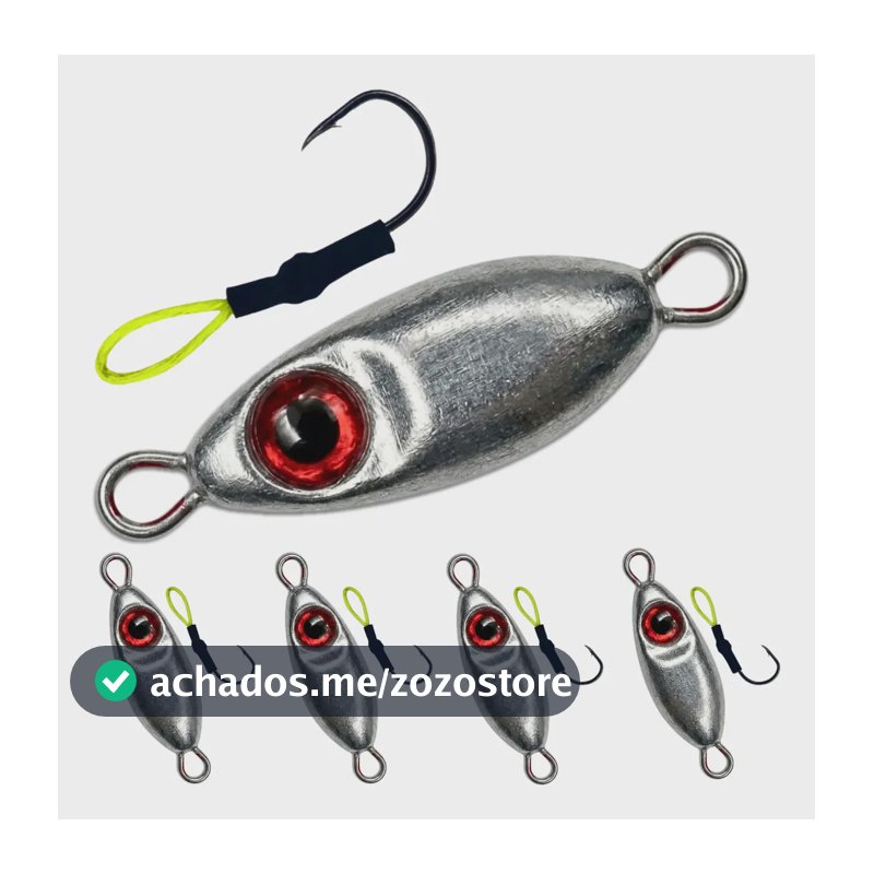 Jumping Jig Suporte Hook 10g Pesca Sem Pintura Kit 5un Kit 5 Cucaracha 10g