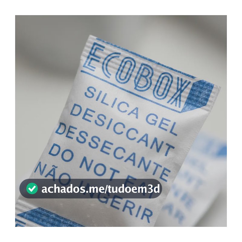 Sílica Gel Sachês 1g 200 Unid Antiumidade Antimofo Eco Box