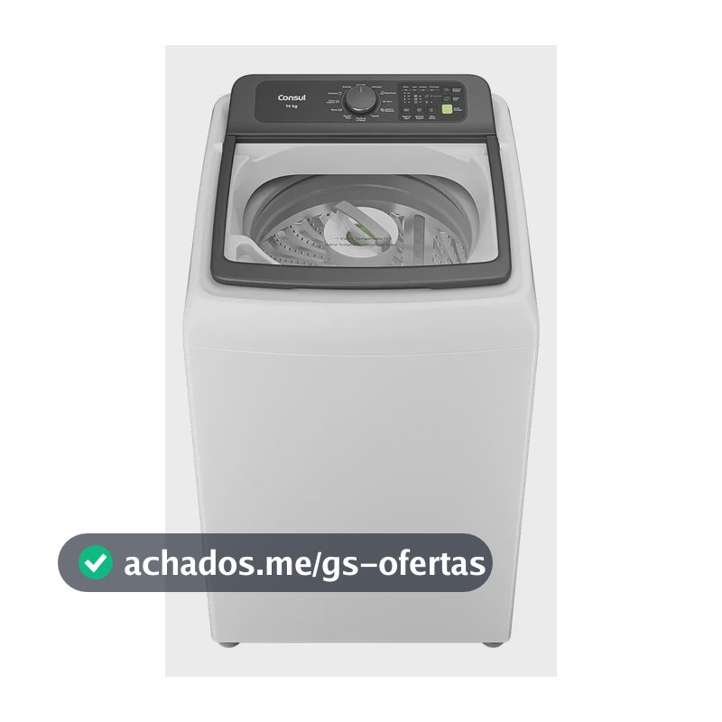 Máquina de Lavar Consul 14Kg Branca com Modo Eco - CWN14AB