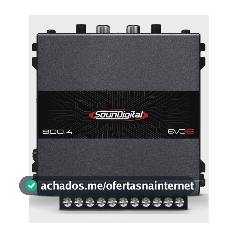 Modulo Amplificador Soundigital Sd800.4 800w Evo6 4 Canais Cor Preto