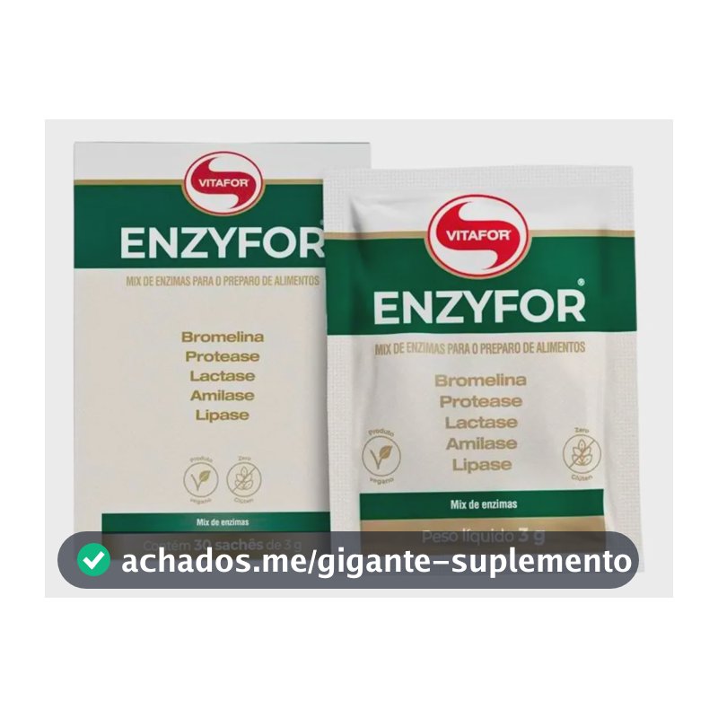 Enzyfor 30 Sachês 3g Sem Sabor Vitafor Sem Sabor