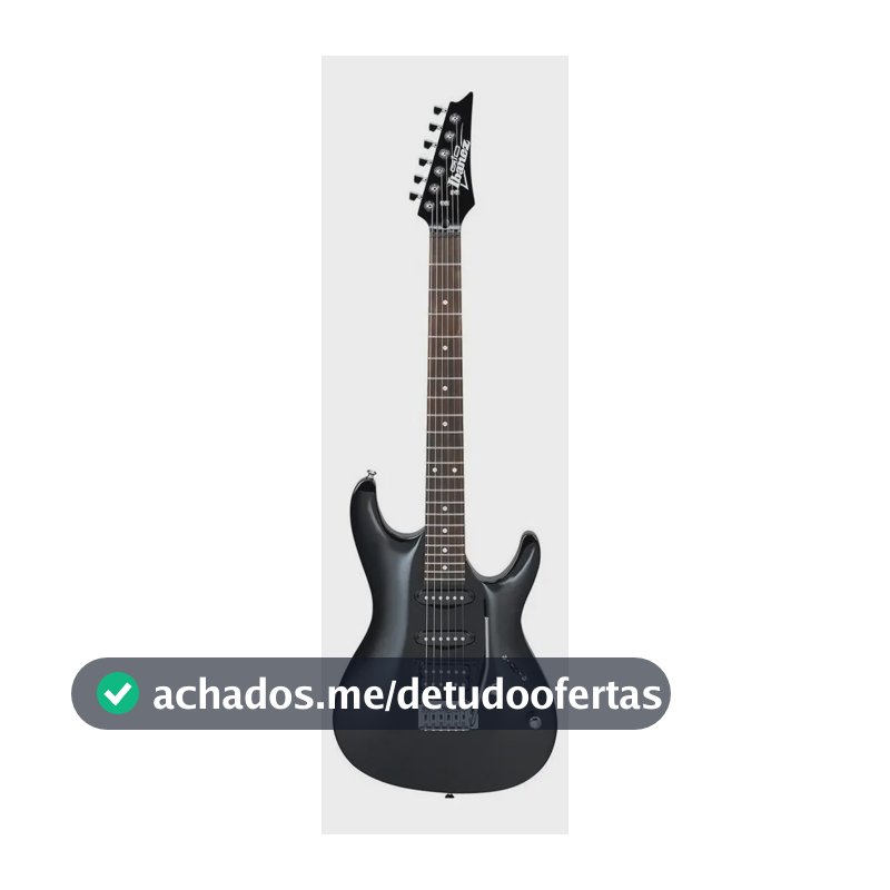Guitarra elétrica Ibanez SA GIO GSA60 superstrat de okoume 2019 black night brilhante com diapasão de amaranto