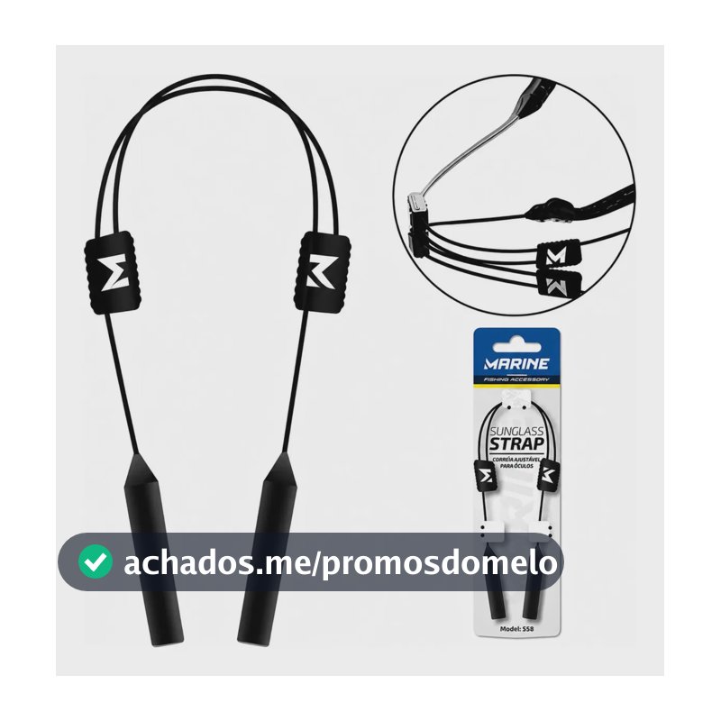 Cordão Salva Óculos Retrátil Ajustável Marine Corrente