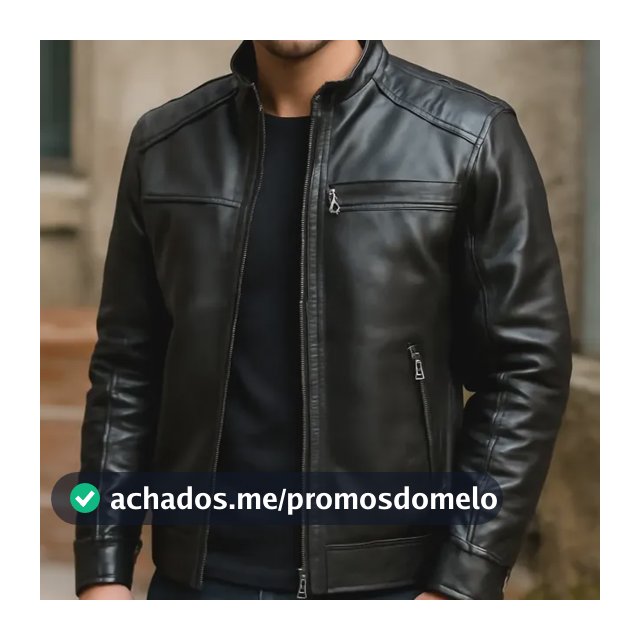 Jaqueta Couro Masculino Slim Resistente