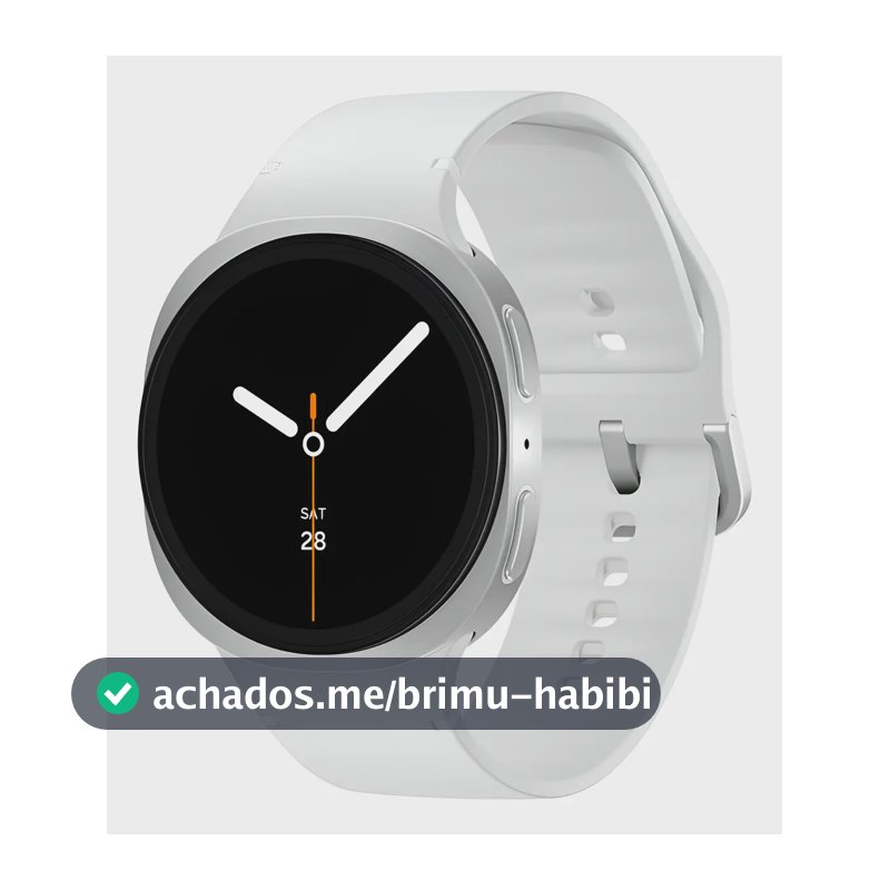 Samsung Galaxy Watch8 Smartwatch 40mm Lte, Galaxy Ai Caixa Prata Pulseira Prata Bisel Prata