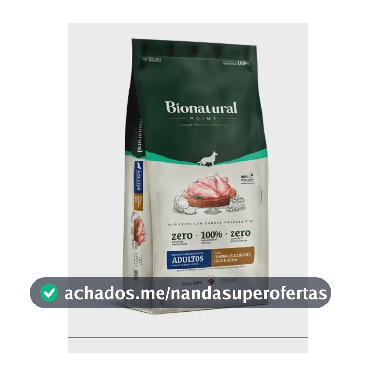 Ração Bionatural Prime Cão Adult Raças Méd Grand Fran 10,1kg