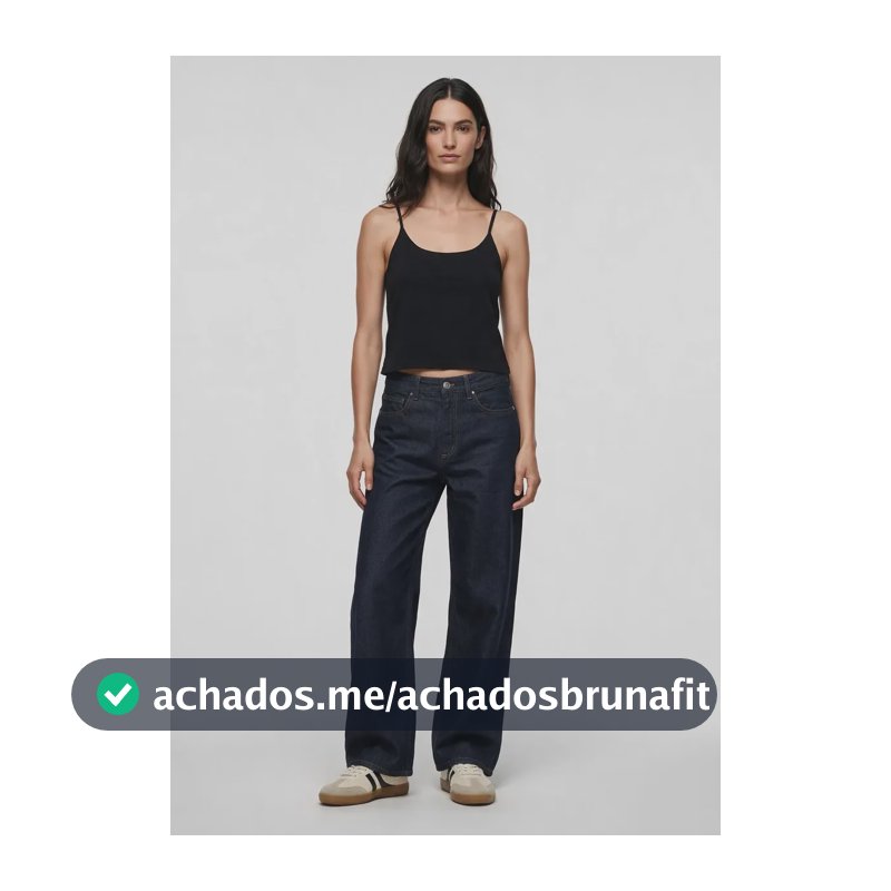 Calça Jeans Feminina Wide Leg Hering Adulto Azul 038