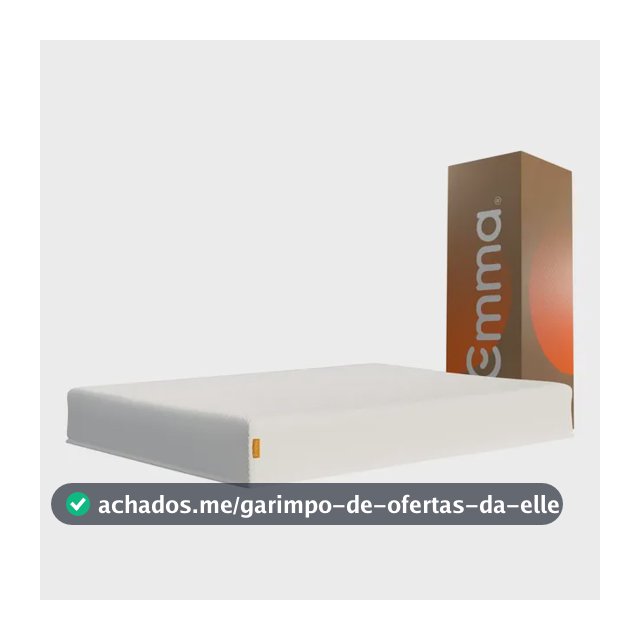 Colchão Casal Emma Basics 17 – 138x188cm - Espuma D28 17cm com Tecnologia Alemã, Embalado à Vácuo, Firmeza Ideal, Suporte Confortável