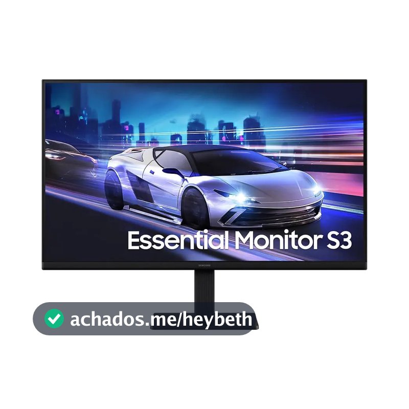Monitor Gamer Samsung Essential S3, 24" FHD, 120 Hz, HDMI, Preto