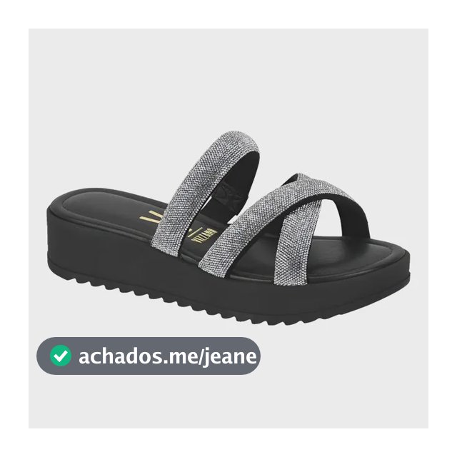 Sandália Tamanco Vizzano Strass Salto Plataforma 6492.318