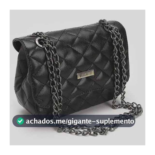 Bolsa Feminina Pequena Média Ombro Corrente Transversal Tiracolo Casual Couro PU Alça Lateral De Lado Fashion Sofisticada Tendência Blogueira Moderna Moda Elegante Matelassê Bordada Festa Cor Preta