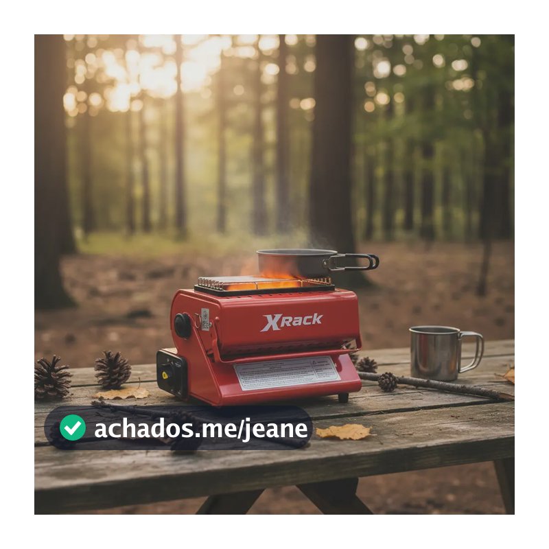 Aquecedor Portátil A Gás Com Trempe Camping Pesca Viagem 0