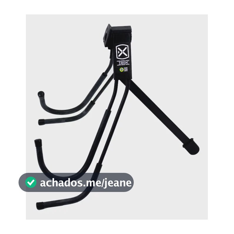 Suporte Guitarra E Baixo De Chão Dobravel Sgb Ibox Cor Preto