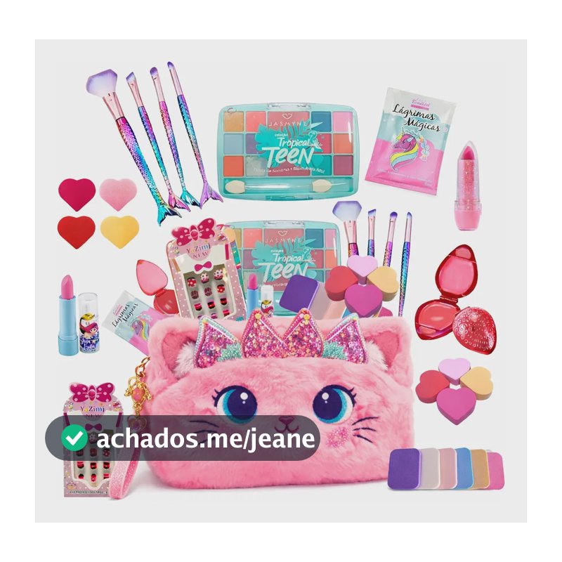Kit Maquiagem Infantil - Presente Dia Das Crianças Novidade