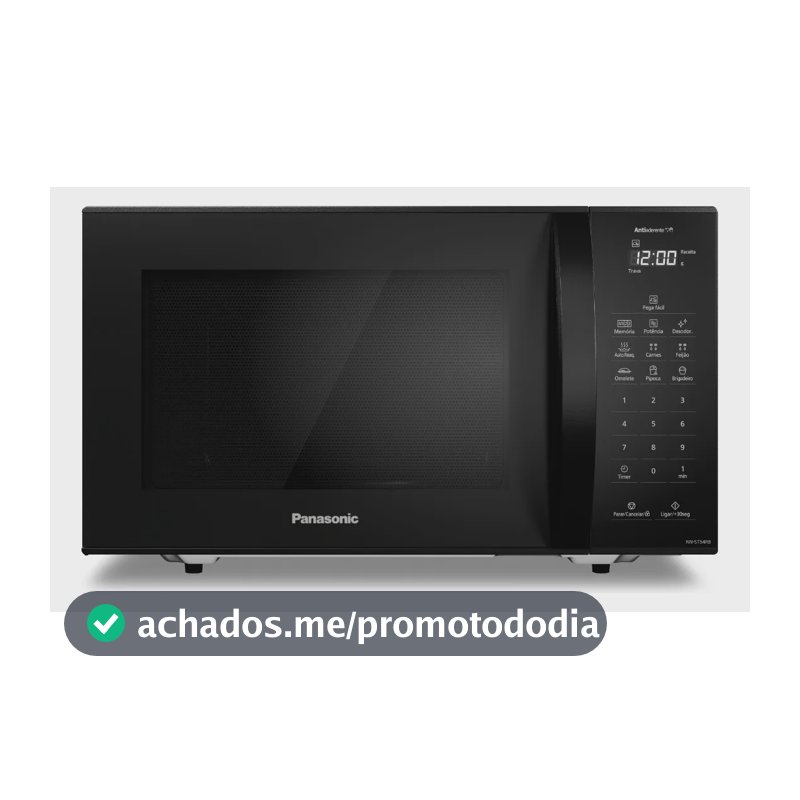 Micro-ondas Panasonic Nn-st54rbru 27 Litros Preto
