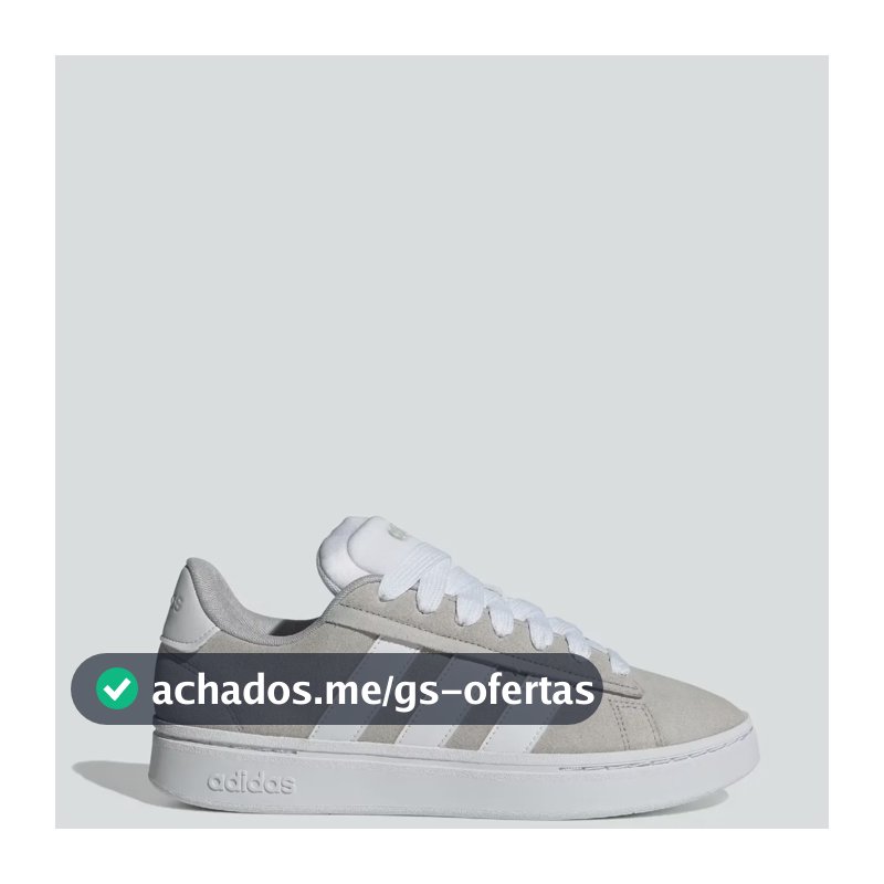 Tênis Masculino Grand Court Alpha 00s adidas Grey Two / Cloud White / Grey Two Liso 40 Br