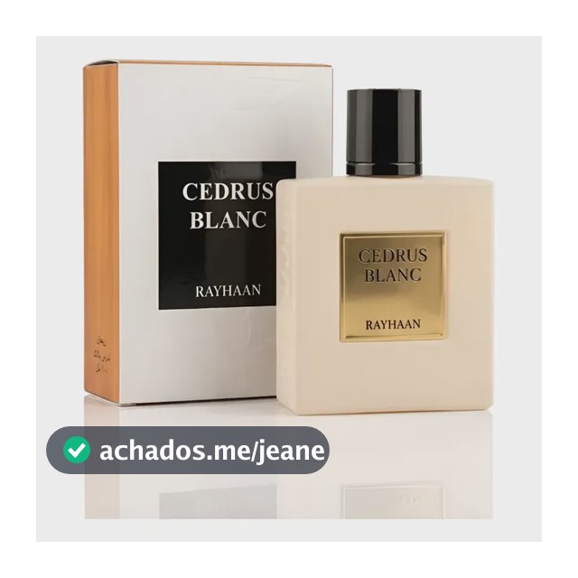 Perfume Árabe Rayhaan Cedrus Blanc 100ml Original