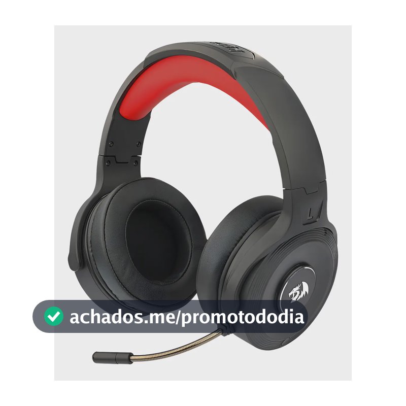 Headset Gamer Sem Fio Redragon Pelops Pro 7.1 H818 Pro Preto